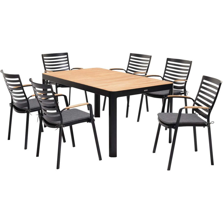 Gartenmöbel-Set 'Portals' 6 Stühle, 1 Tisch