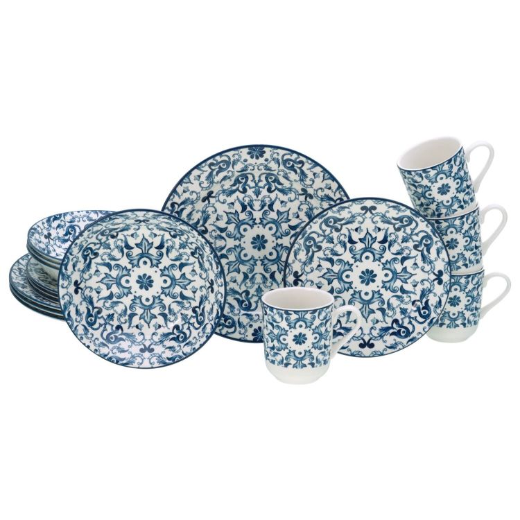 Fresco blau WL -  Kombiservice 16-tlg
