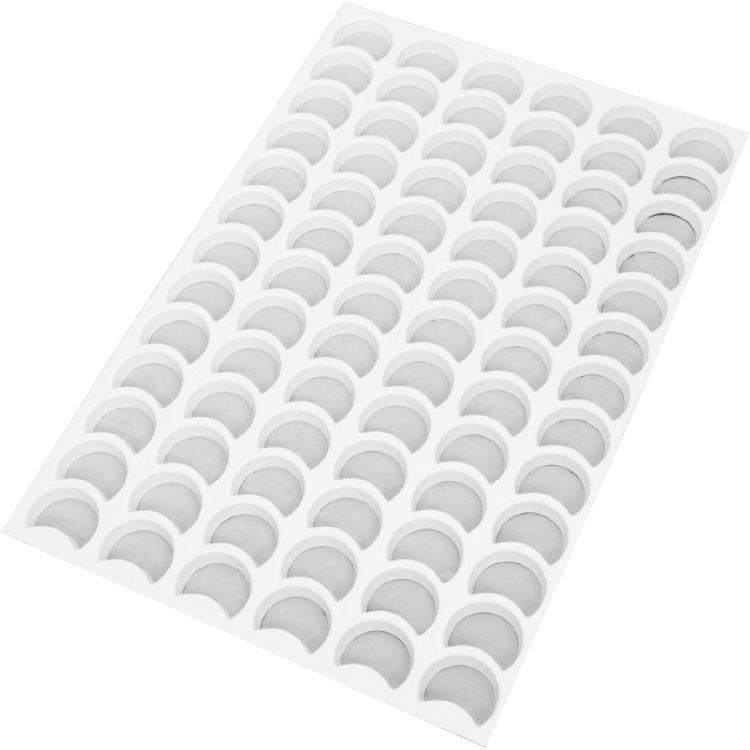 Tapis d'emporte-pièce demi-lune