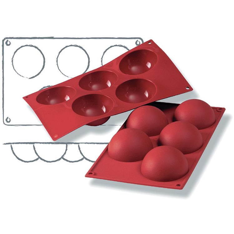 Moule à gâteau en silicone demi-sphères