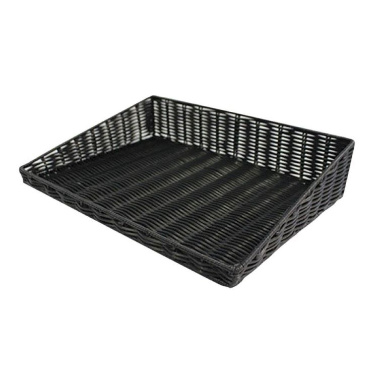 Tablette plastic noir 40x30x9 showline