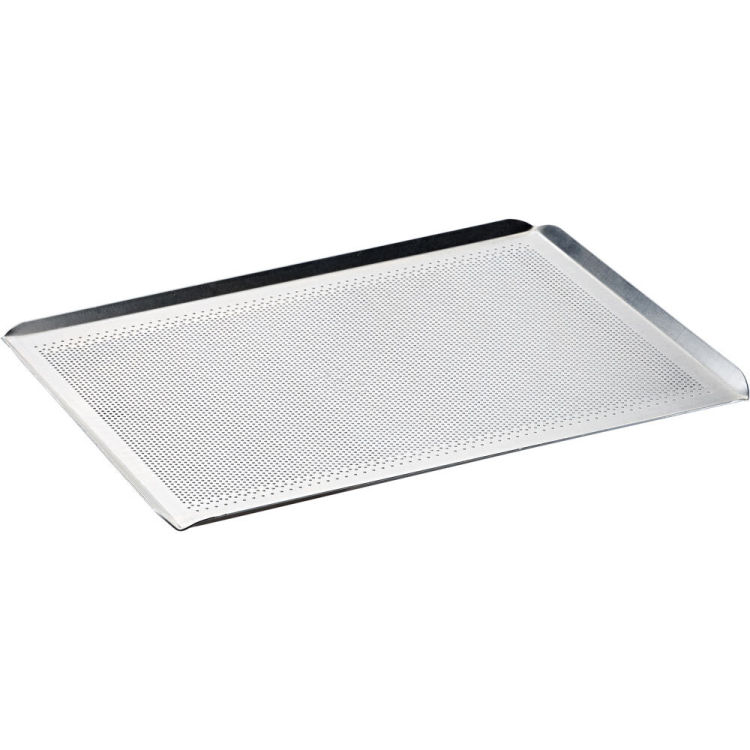 4-Rand-Backblech aus Aluminium, gelocht