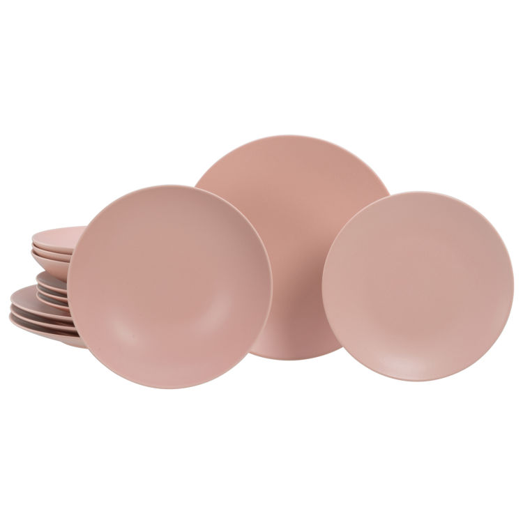 Soft Touch Peach -  Tellerset 12-tlg