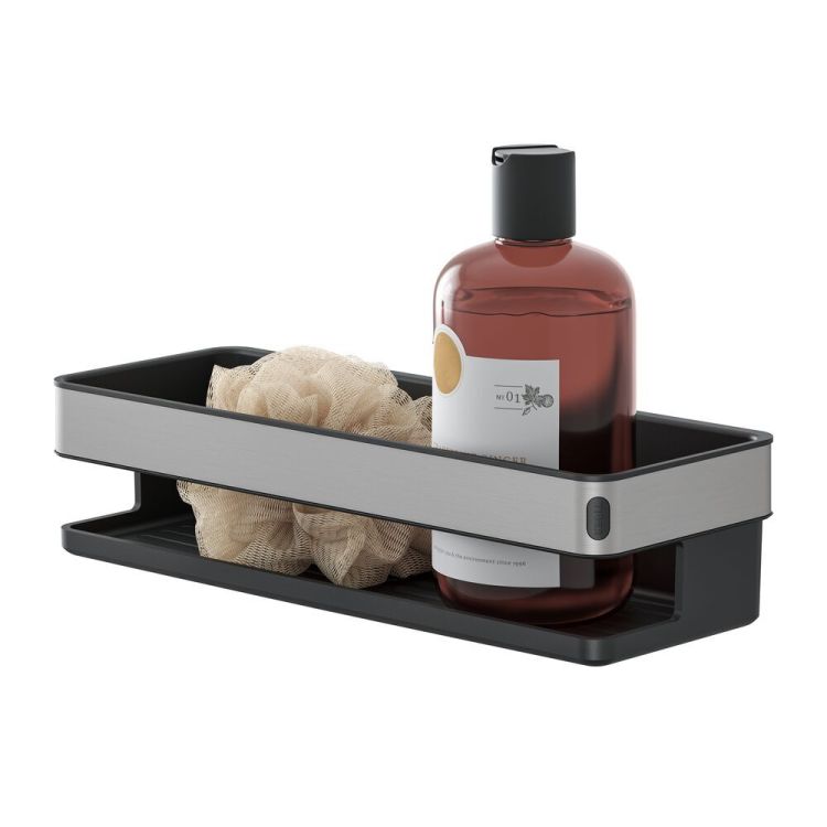 Cestino doccia Cooper nero / acciaio inox spazzolato