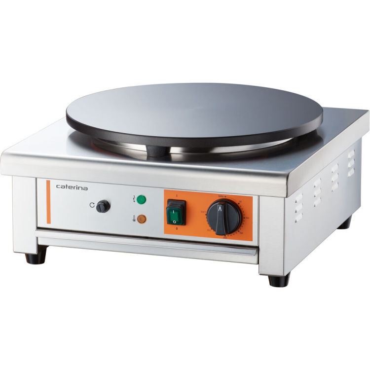 Crépe-Gerät mit Ø 400 mm Platte, 450x470x220 mm (BxTxH), 3 kW 230 V
