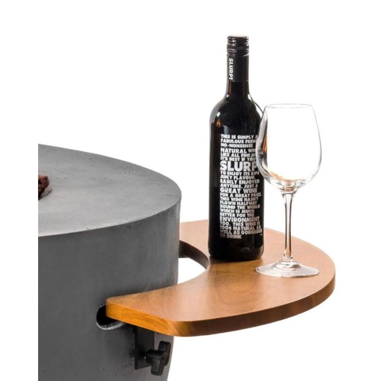 Seitenablage Holz Konisch Set/2 MIT HAKEN