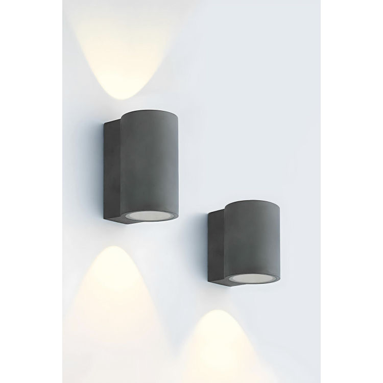 DAVON Wandleuchte Außenleuchte Betonoptik uplight/downlight  Optik 70°