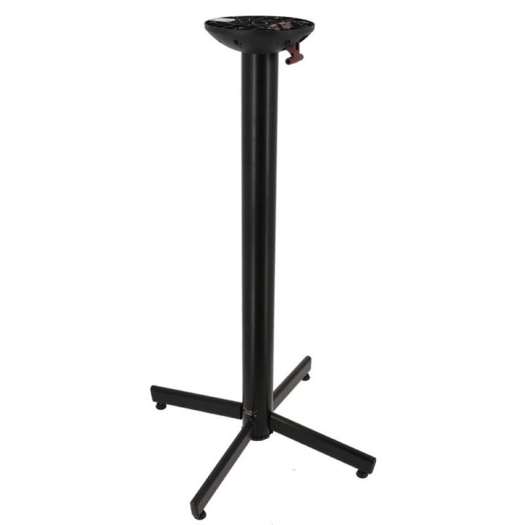 Pied de table haut Genève rabattable et auto-ajustable H 108 cm