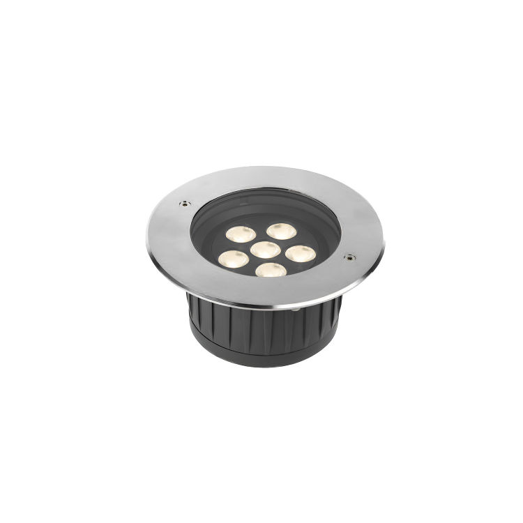 BART multiled Bodeneinbaustrahler Außenleuchte Edelstahl 6 x 2W RGB Optik 30°