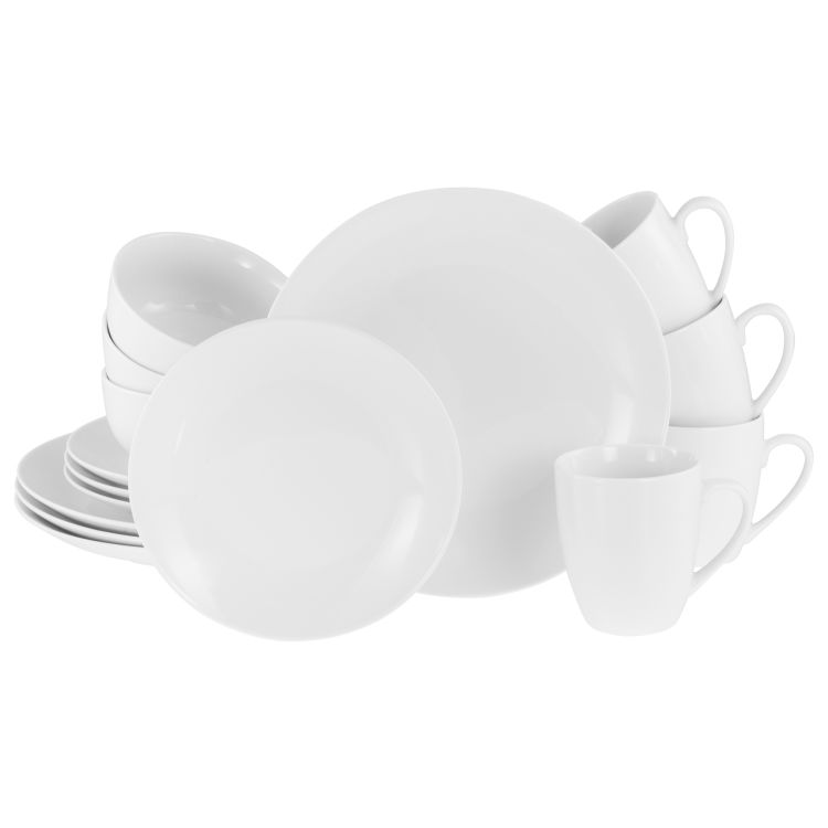 Luna weiss - Kombiservice 16-tlg