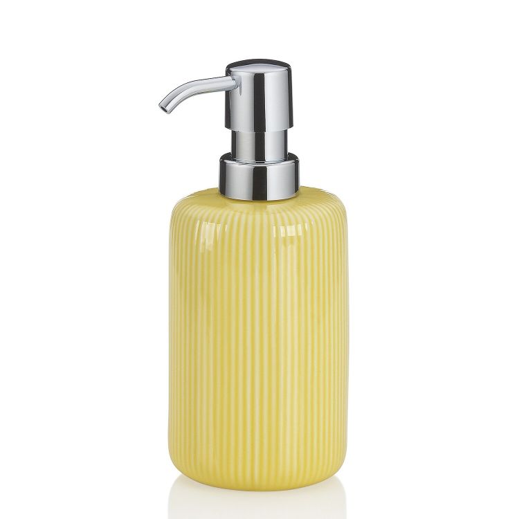 Seifenspender Ava Keramik rauchblau 17,5cm 7,5cmØ 350,0ml