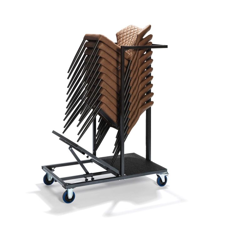 Uni Stack chariot de transport universel pour toutes les chaises et tabourets de bar empilables, 115x60x150cm (BxTxH), T90930