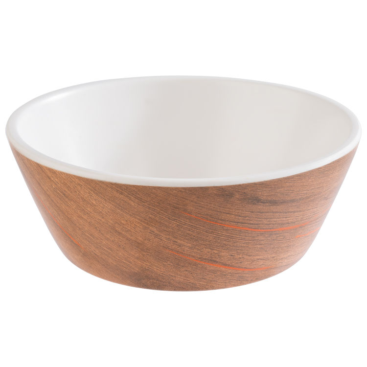 Schale -CRAZY WOOD- Ø 20,5 cm, H: 7,5 cm Melamin, Holzoptik 1,2 Liter