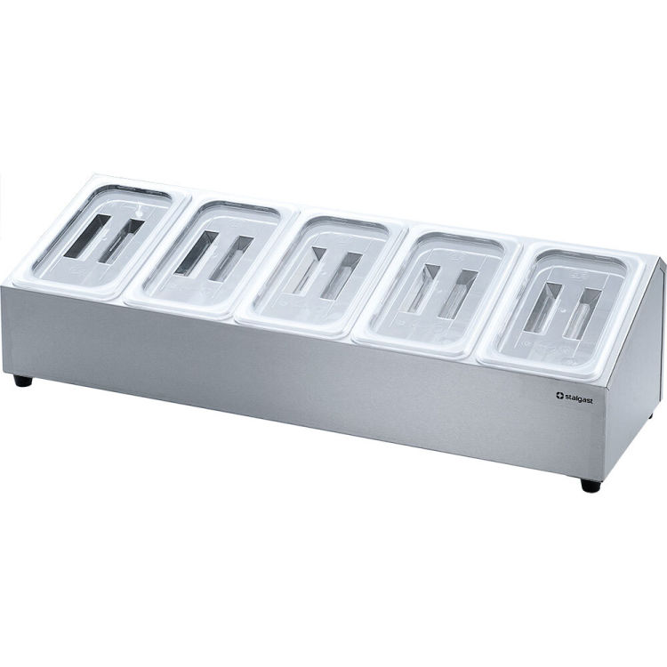 Support pour 5 bacs GN 1/4 (15 cm)