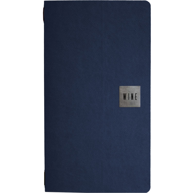 Stil casa, 12er-Set Menükartenhalter Größe 2/2, Polyurethan, drei Innenhüllen aus Kunststoff, elastischer Umschlaghalter