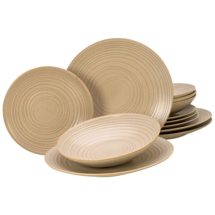 Lava Stone Sand - Tellerset 12-tlg