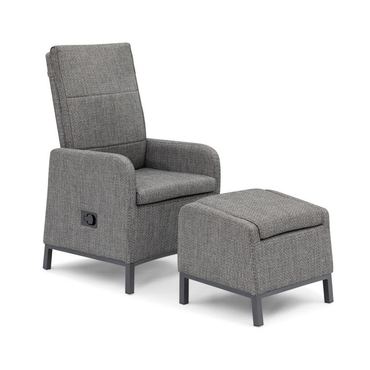 Fauteuil relax Riga avec repose-pieds