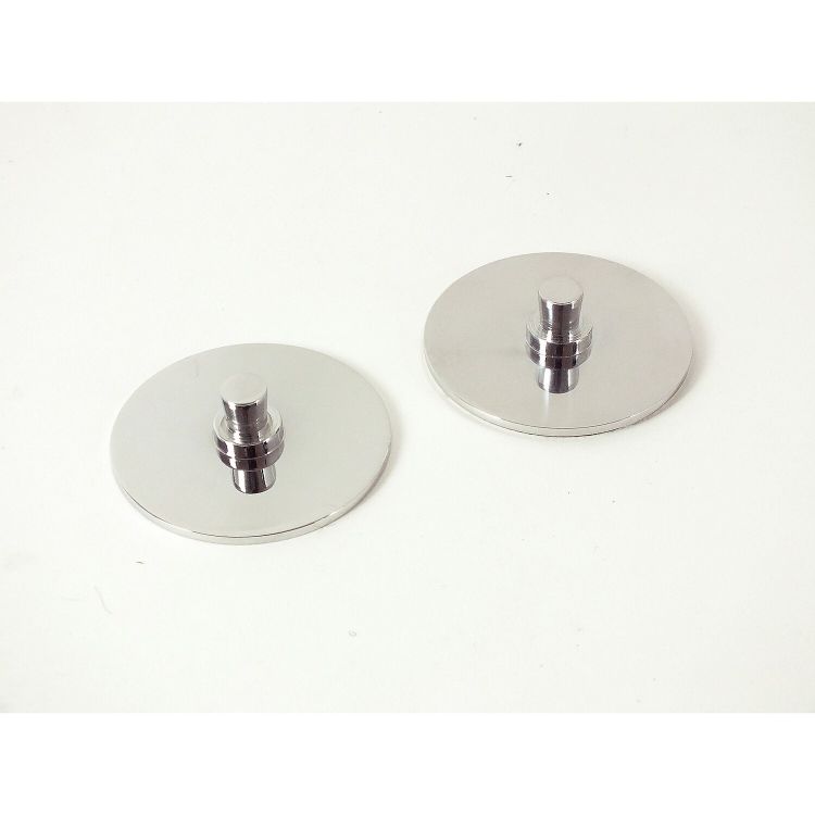 Grundplatte Faro Edelstahl 18/1 silber glänzend 2er Set 6,0cmØ