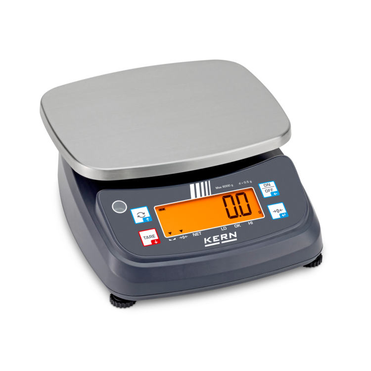 Tischwaage FPB Wägebereich 6kg, Ablesbarkeit 0,5g (mit IP-Schutz)