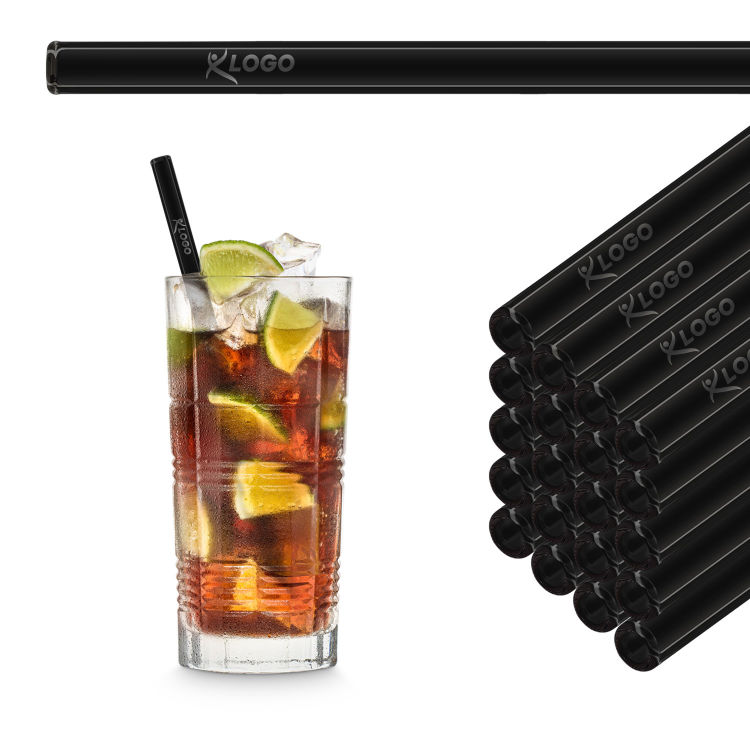 Glastrinkhalme HALM inkl. Gravur, abgerundete Kanten