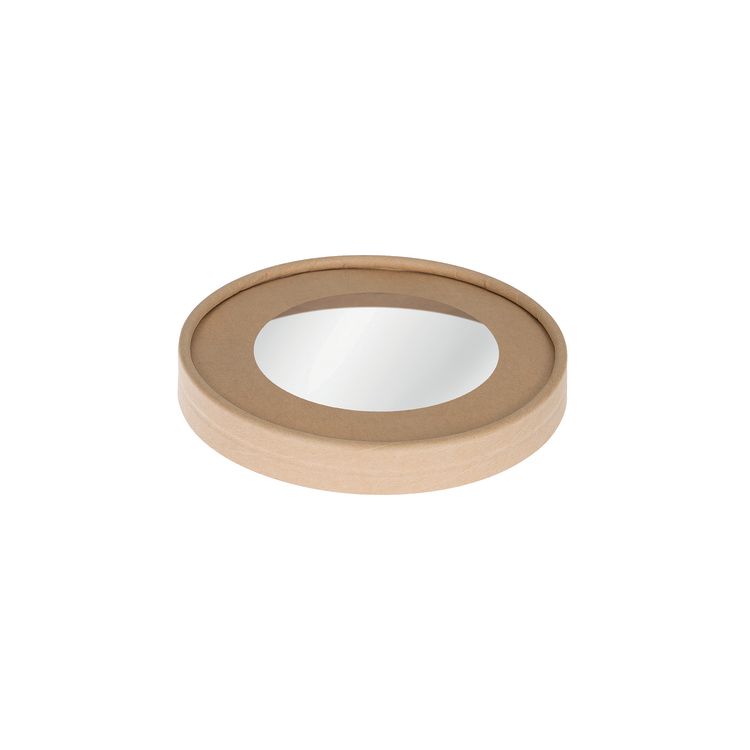 Deckel Kraft - mit Cellulose Sichtfenster