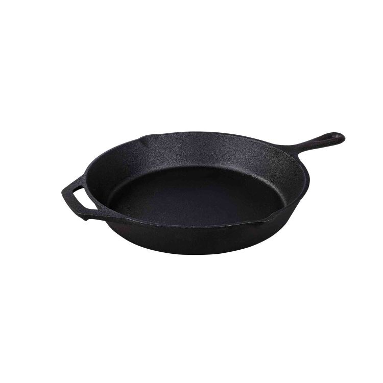 Gusseisen Grillpfanne Black rund, pre seasoned
