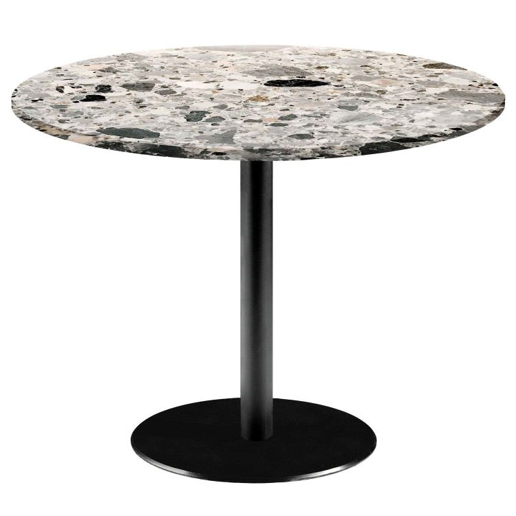 Table Rome XL ronde - décor pierre ou marbre