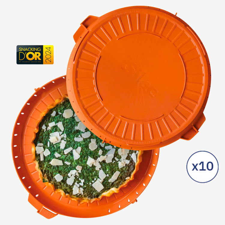 Boîte ronde réutilisable - lot de 10
