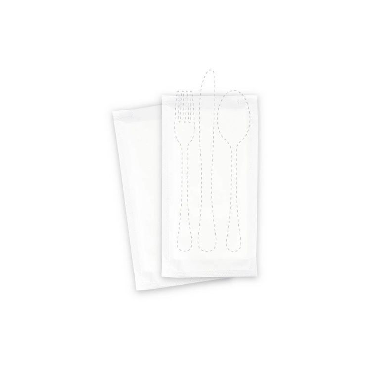 Bestecktasche 240 x 125 mm weiß