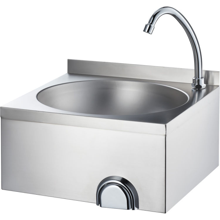 Lave-mains avec commande au genou
