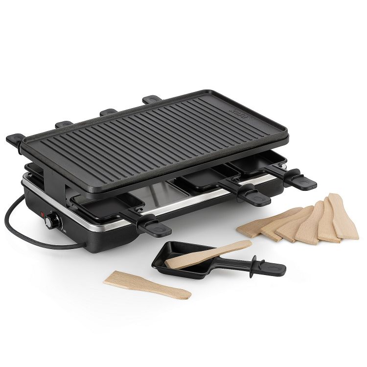 Raclette/Grill Geneva Gusseisen schwarz 8Personen 40,0x24,0x13,0cm