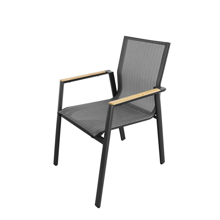 Chaise Rhodos avec accoudoirs