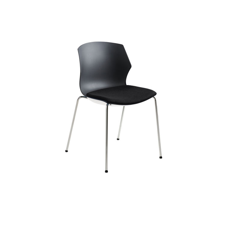 Stapelstuhl 2511, Polyester-Stoff, bis 150 kg
