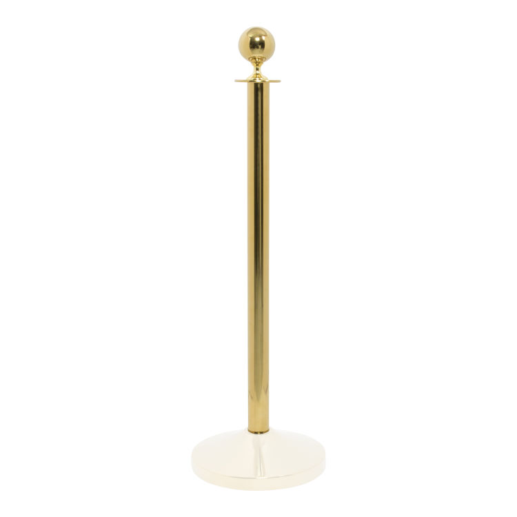 Classic Empfangspfosten Fuß - Gold - Runder Kopf - 90cm (Sockel RS-CL-GO-A2 nicht enthalten)
