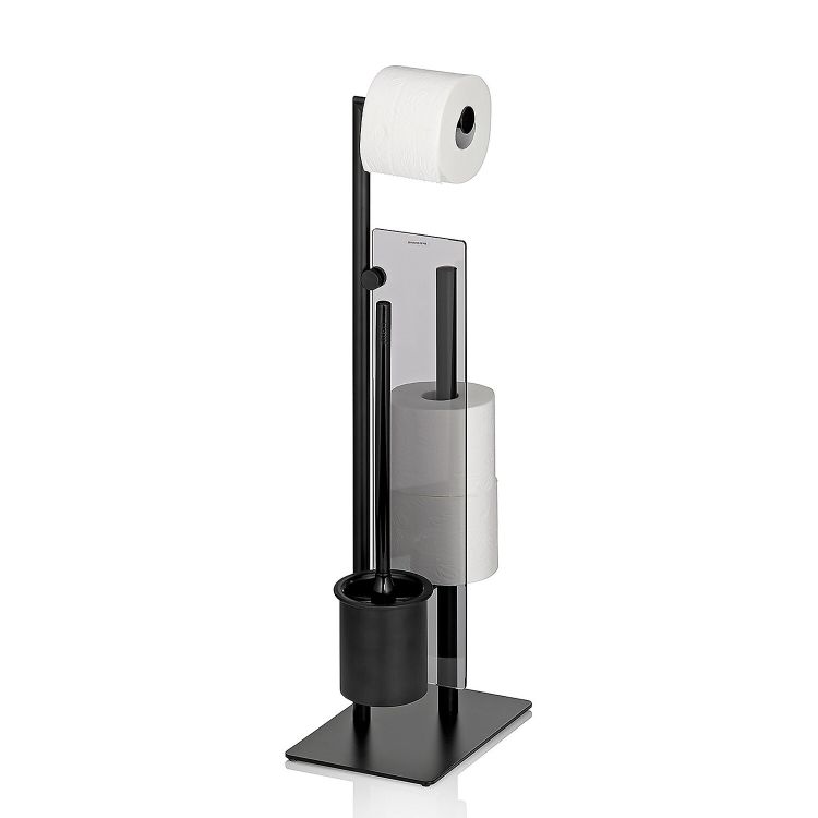 Toilettengarnitur Style Metall schwarz Mit Ersatz