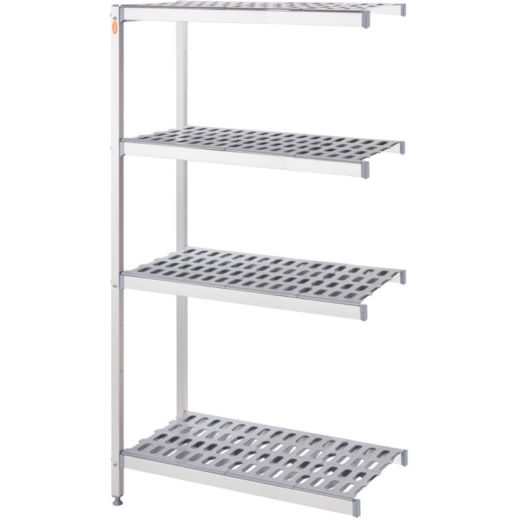 Rayonnage de stockage en aluminium avec 2 pieds