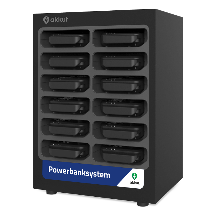 Powerbank-Station FLEXIBLE CUBE 12 mit Handy-Ladekabel