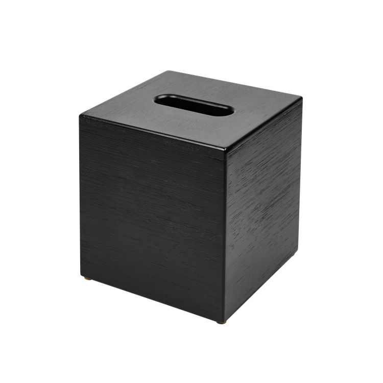 Corby Buxton Cube Taschentuchbox Hülle aus schwarzem BUSA Bambus