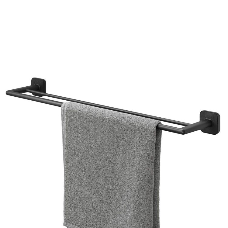 Porte-serviette double Carv noir