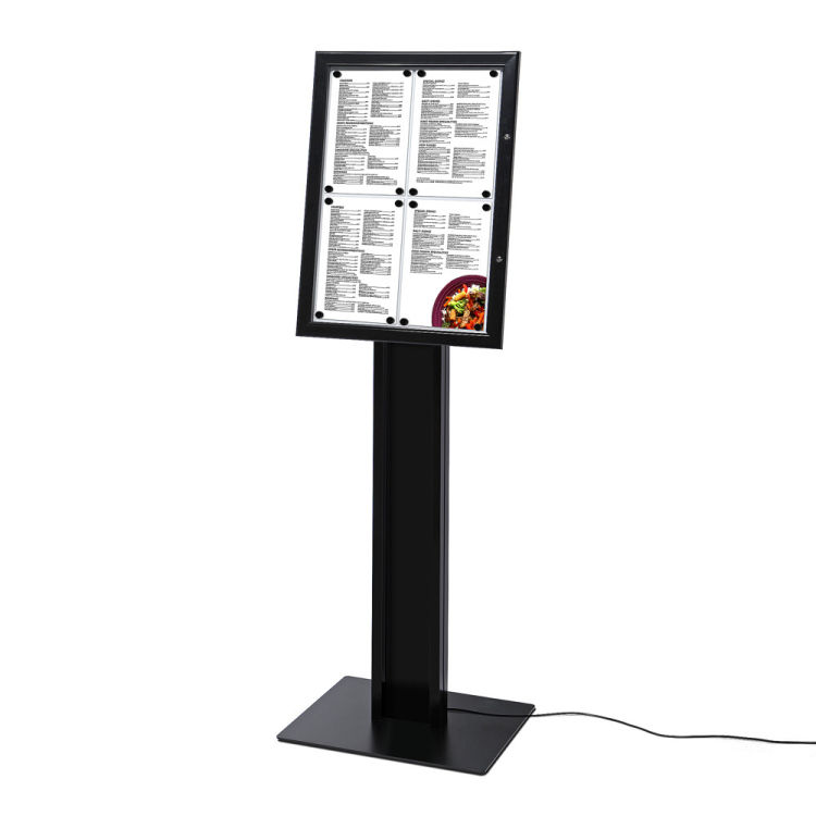 Speisekartenkasten freistehend LED