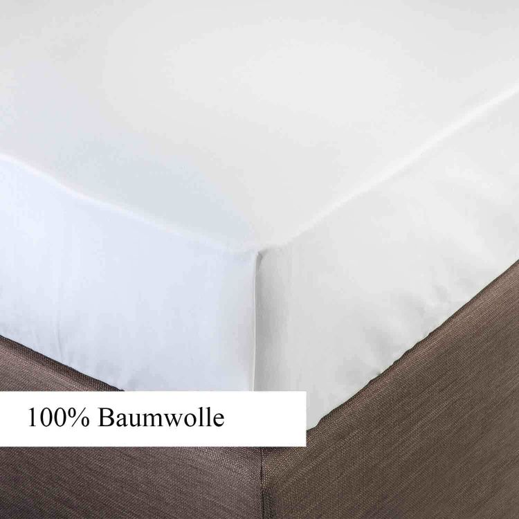 Bettlaken ca. 150/250cm, ca. 140g/qm, 100% Baumwolle