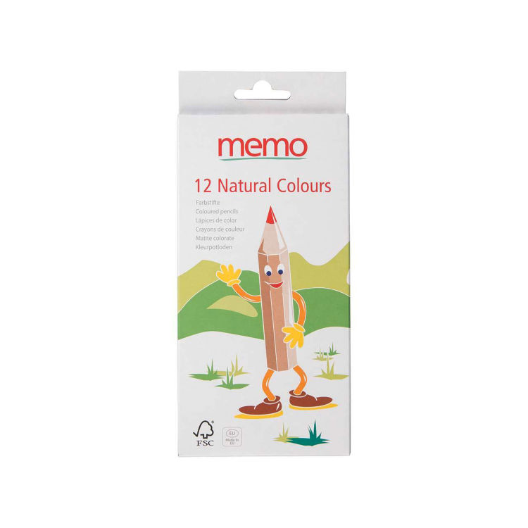 memo Natural Colours 12 sortierte Farben, FSC-zertifiziert EU