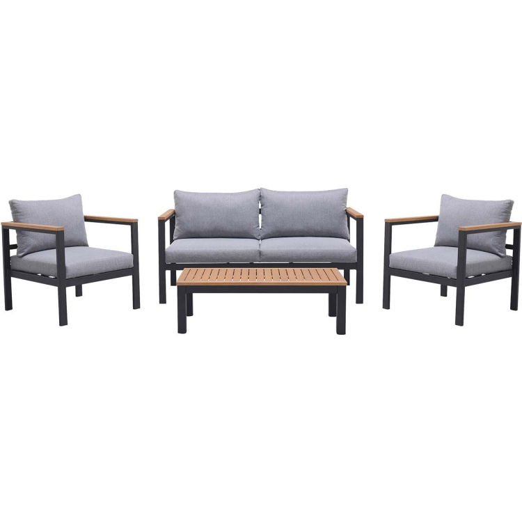 Garten-Lounge-Set 'Barcelona' 2 Sessel, 1 Tisch, 1 Sofa