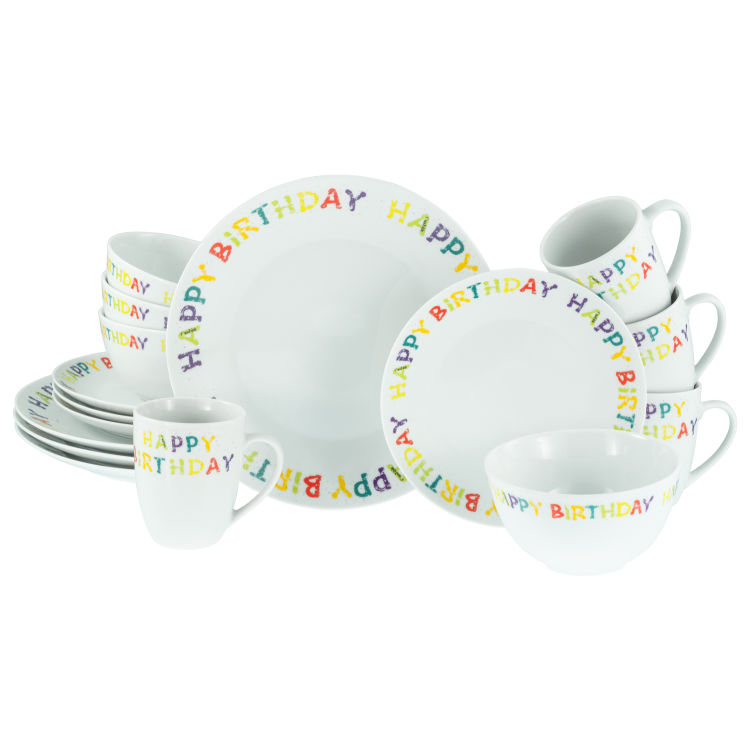 Happy Birthday - Kombiservice 16-tlg