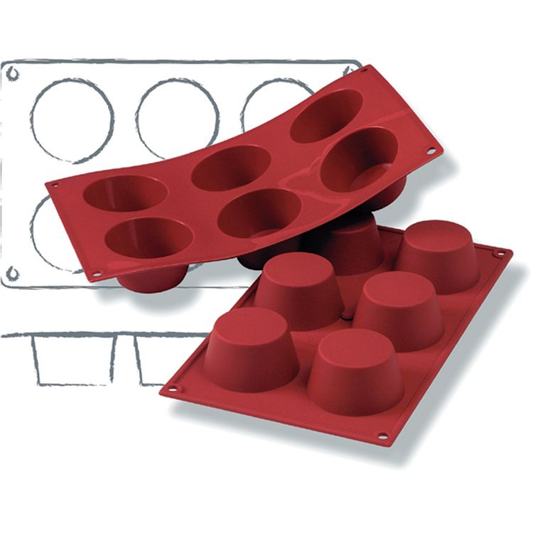 Moule à muffin en silicone