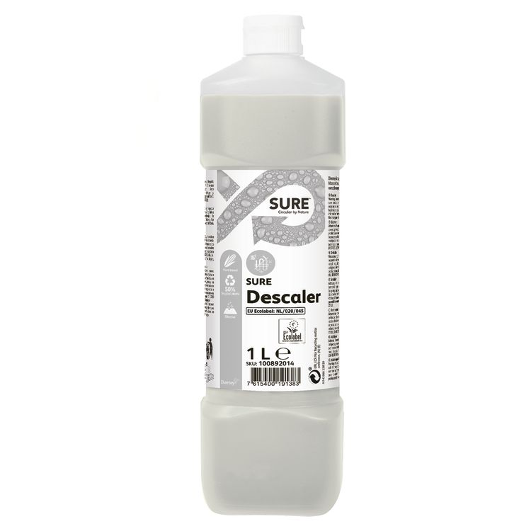 SURE Descaler, Konzentrierter Entkalker für Küchengeräte auf Basis von pflanzlichen Inhaltsstoffen