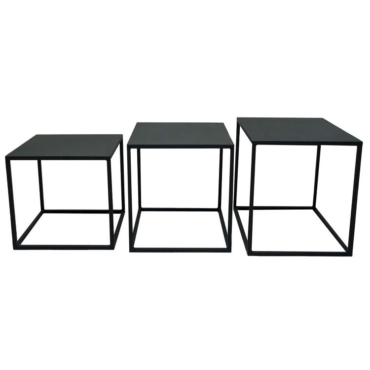 3er-Set Couch-/Beistelltische 'Hannah', Stahl