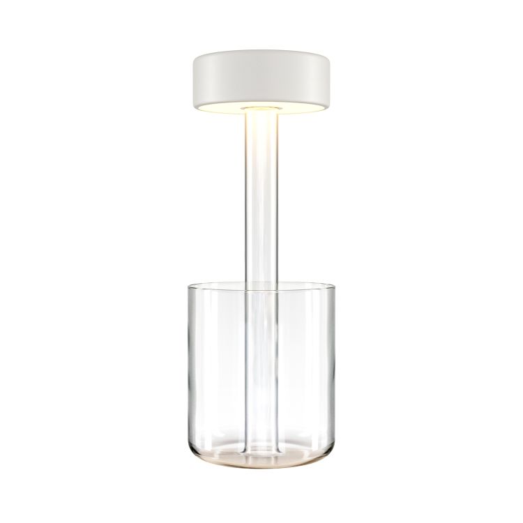 Maytoni Akku-Leuchte AI Collaboration Transparent, aus Glas, LED, dimmbar