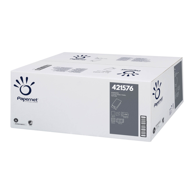 Papernet Papierhandtücher 416608, 5000 Blatt, 1-lagig V-Falz