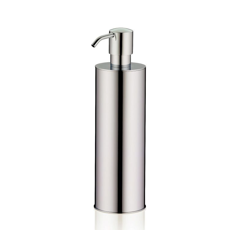 Seifenspender Brass Messing silber glänzend 6,5x9,0x23,5cm 400,0ml